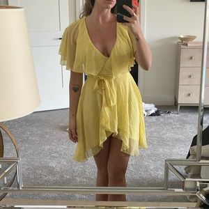 Yellow ASOS dress